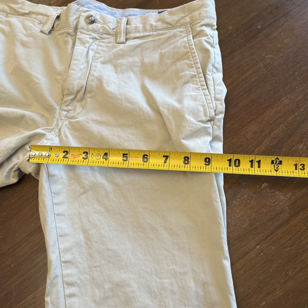 Polo Ralph Lauren Pants Mens 32x32 Tan Khaki Stretch Slim Fit Chino Twill Casual - Picture 13 of 16